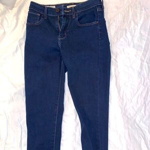 Levi’s Navy mile high denim jeans